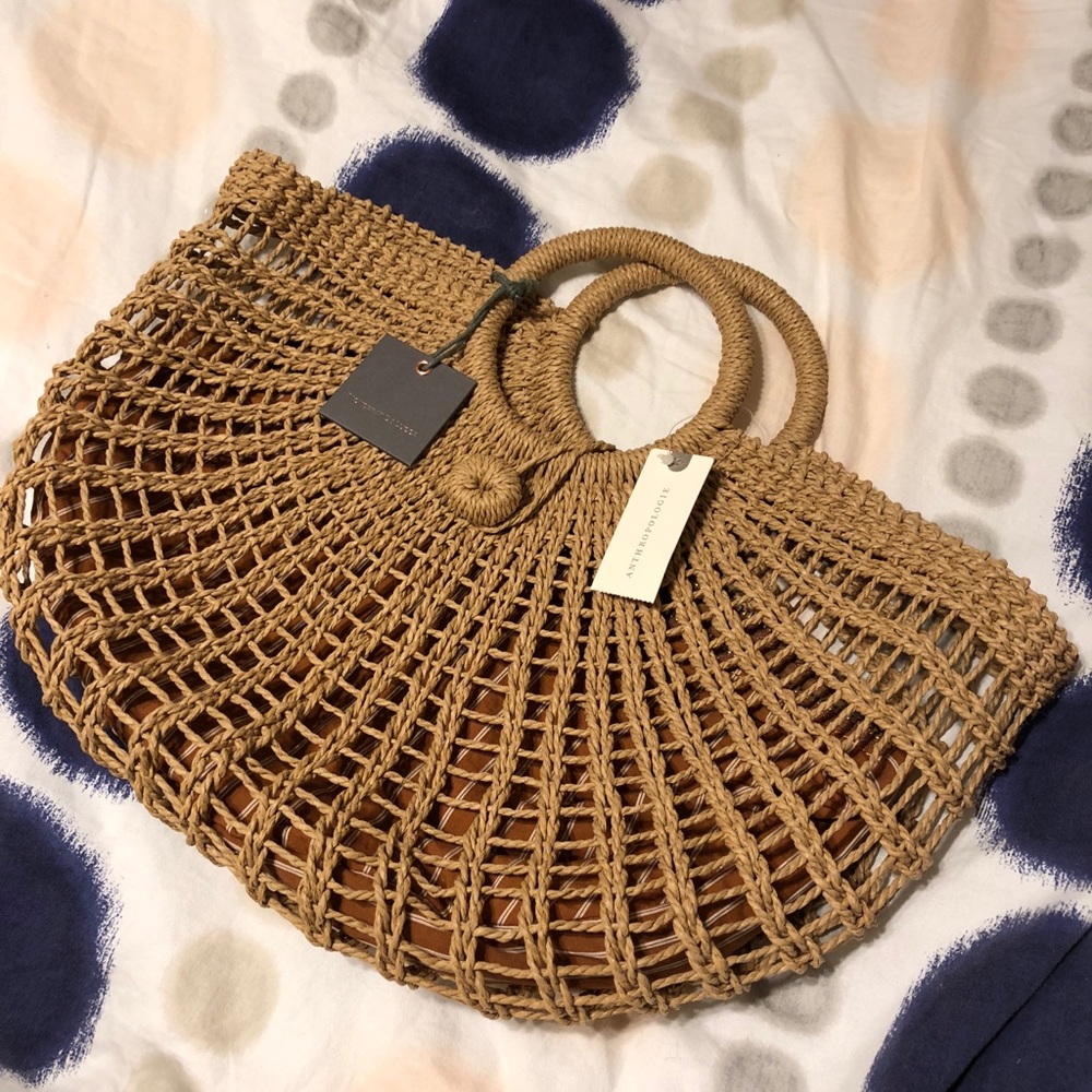 New with Tags Woven handbag from Anthropology